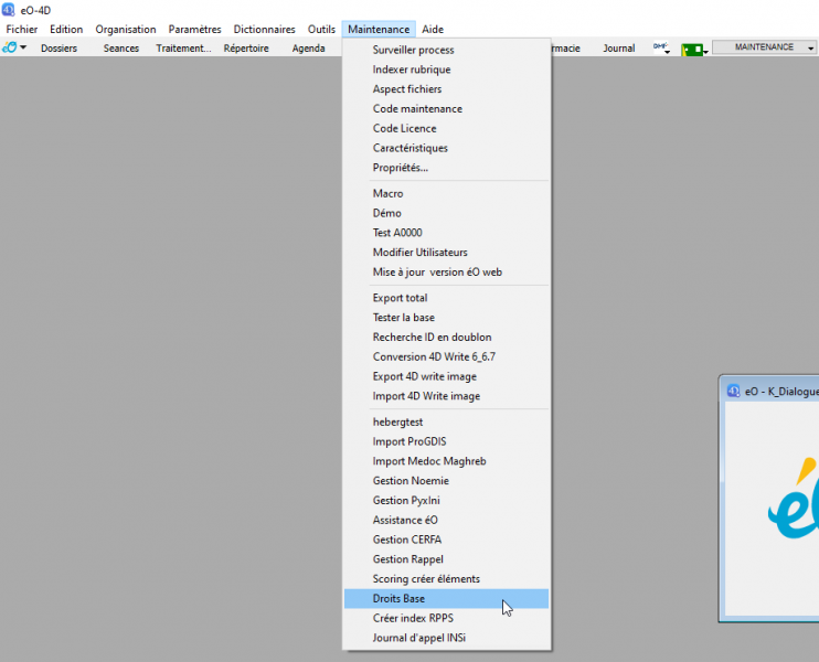 Fichier:Ajouter les droits en base pour le module DMP.png