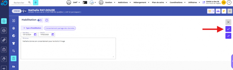 Fichier:Valider une nouvelle habilitation.png